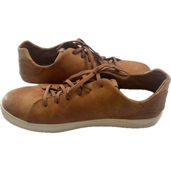 OluKai Lae'ahi Li'ili Sneakers Mens Size 13 Brown Full Grain Leather Shoes - Picture 3 of 9